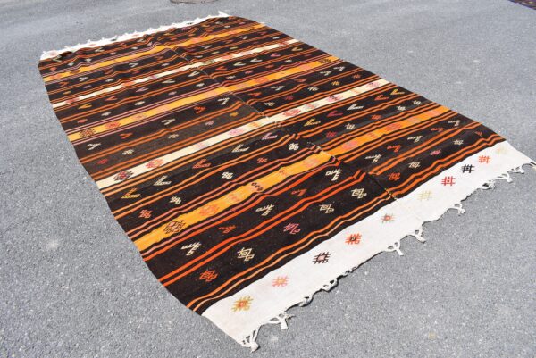 7.2 ft. x 11.5 ft. Vintage Kilim Rug TR59742 Image 3