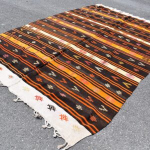 7.2 ft. x 11.5 ft. Vintage Kilim Rug TR59742 Image 1