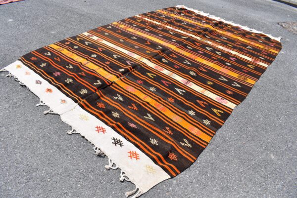 7.2 ft. x 11.5 ft. Vintage Kilim Rug TR59742 Image 1