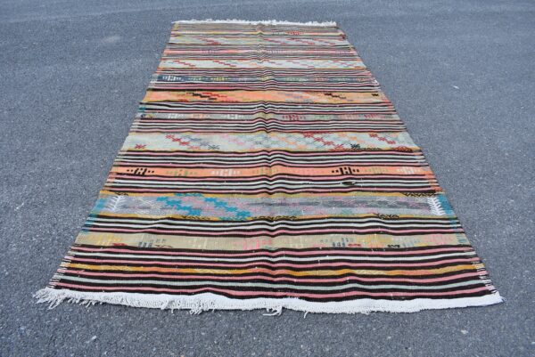5.7 ft. x 11.6 ft. Vintage Kilim Rug TR59762 Image 2