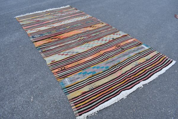 5.7 ft. x 11.6 ft. Vintage Kilim Rug TR59762 Image 3