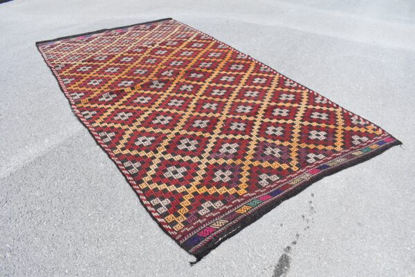 6 ft. x 11 ft. Vintage Kilim Rug TR59772 Image 3