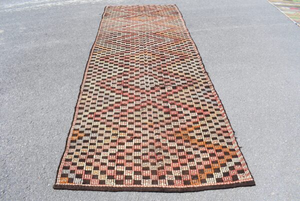 4.3 ft. x 12.1 ft. Vintage Kilim Rug TR59782 Image 2