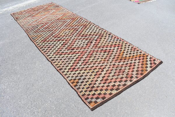 4.3 ft. x 12.1 ft. Vintage Kilim Rug TR59782 Image 3