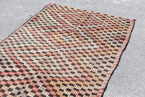 4.3 ft. x 12.1 ft. Vintage Kilim Rug TR59782 Image 4