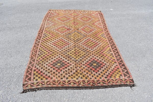 4.9 ft. x 8.3 ft. Vintage Kilim Rug TR59822 Image 2