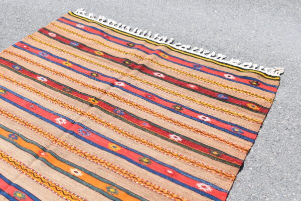 5.2 ft. x 9.4 ft. Vintage Kilim Rug TR59832 Image 4