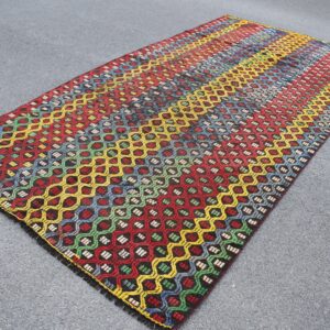 5.6 ft. x 10.8 ft. Vintage Kilim Rug TR59982 Image 1