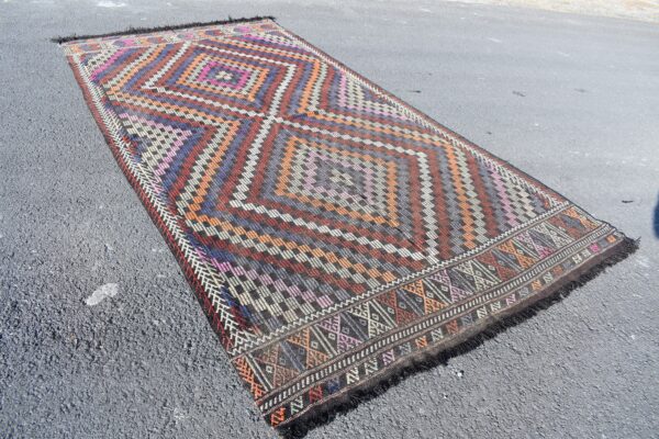 5.3 ft. x 10.8 ft. Vintage Kilim Rug TR60012 Image 3