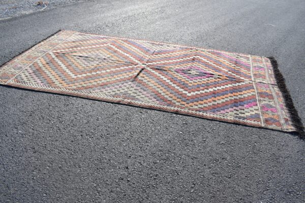 5.3 ft. x 10.8 ft. Vintage Kilim Rug TR60012 Image 4