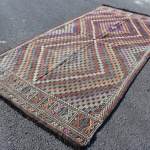 5.3 ft. x 10.8 ft. Vintage Kilim Rug TR60012 Image 1