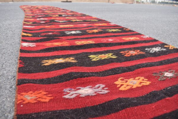 2.4 ft. x 12.7 ft. Vintage Kilim Rug TR60032 Image 5