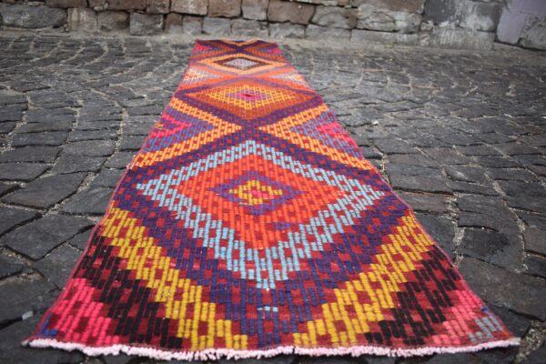 2.1 ft. x 11 ft. Vintage Kilim Rug TR60042 Image 2