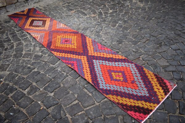 2.1 ft. x 11 ft. Vintage Kilim Rug TR60042 Image 3