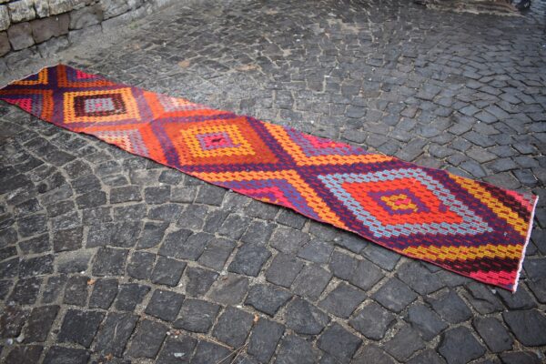 2.1 ft. x 11 ft. Vintage Kilim Rug TR60042 Image 4