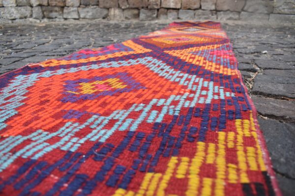 2.1 ft. x 11 ft. Vintage Kilim Rug TR60042 Image 5