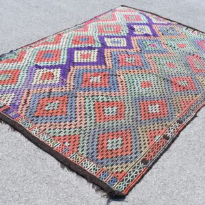 6 ft. x 9.3 ft. Vintage Kilim Rug TR60112 Image 1