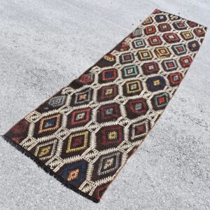 2.3 ft. x 9.6 ft. Vintage Kilim Rug TR60172 Image 1