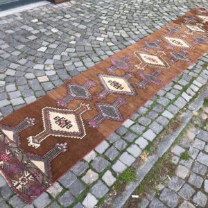 2.6 ft. x 14.8 ft. Vintage Turkish Rug TR22267 Image 1