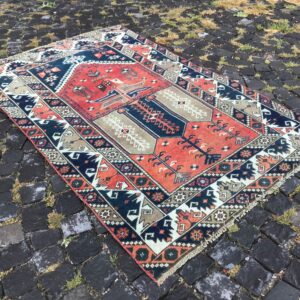 3.9 ft. x 6.3 ft. Vintage Turkish Rug TR23037 Image 1