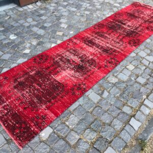2.8 ft. x 11.3 ft. Vintage Overdyed Rug TR31163 Image 1