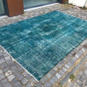 6.9 ft. x 10.7 ft. Vintage Overdyed Rug TR31233 Image 1