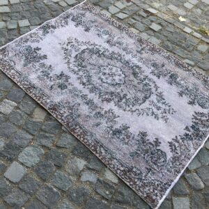3.7 ft. x 5.4 ft. Vintage Overdyed Rug TR31293 Image 1