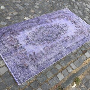 3.7 ft. x 6.9 ft. Vintage Overdyed Rug TR31303 Image 1