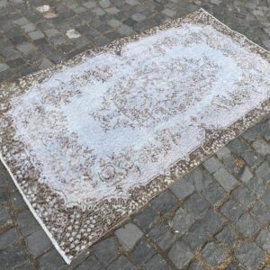 3.7 ft. x 6.8 ft. Vintage Overdyed Rug TR31333 Image 1
