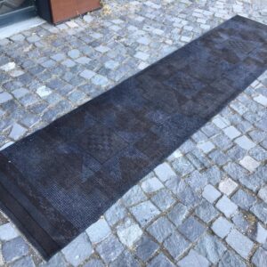 2.3 ft. x 9.8 ft. Vintage Overdyed Rug TR31373 Image 1