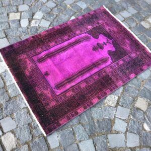2.8 ft. x 3.9 ft. Vintage Overdyed Rug TR31433 Image 1