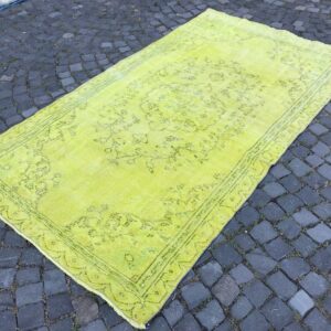 5.1 ft. x 8.7 ft. Vintage Overdyed Rug TR31453 Image 1