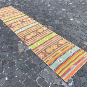 2.4 ft. x 11 ft. Vintage Kilim Rug TR60432 Image 1