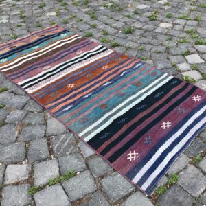 2.2 ft. x 5 ft. Vintage Kilim Rug TR60462 Image 1