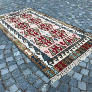 4.4 ft. x 8 ft. Vintage Kilim Rug TR60812 Image 1