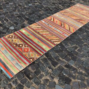2.9 ft. x 11.5 ft. Vintage Kilim Rug TR60882 Image 1