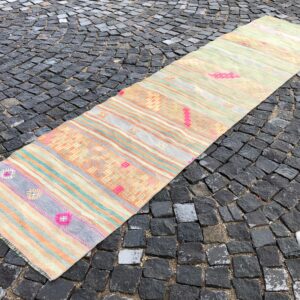 2.8 ft. x 11 ft. Vintage Kilim Rug TR60892 Image 1