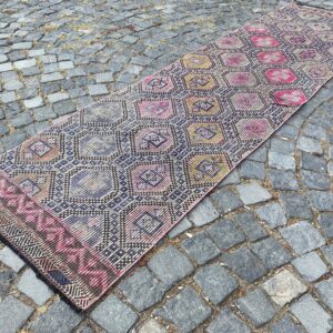 2.5 ft. x 9.2 ft. Vintage Kilim Rug TR60902 Image 1