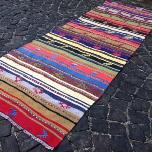 3.2 ft. x 9.2 ft. Vintage Kilim Rug TR60922 Image 1