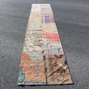 2.6 ft. x 13.8 ft. Vintage Patchwork Rug TR22344 Image 1