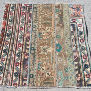 3 ft. x 3.1 ft. Vintage Patchwork Rug TR22784 Image 1