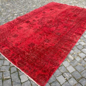 5.8 ft. x 9.2 ft. Vintage Overdyed Rug TR31513 Image 1