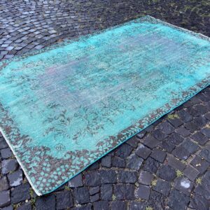 5.9 ft. x 9.4 ft. Vintage Overdyed Rug TR31563 Image 1