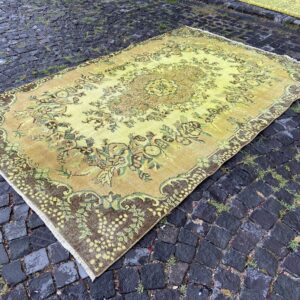 5.7 ft. x 8.9 ft. Vintage Overdyed Rug TR31593 Image 1