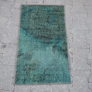 1.4 ft. x 2.7 ft. Vintage Overdyed Rug TR31613 Image 1