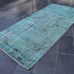 4.5 ft. x 9.4 ft. Vintage Overdyed Rug TR31723 Image 1