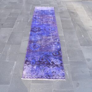 2.1 ft. x 9.1 ft. Vintage Overdyed Rug TR31763 Image 1