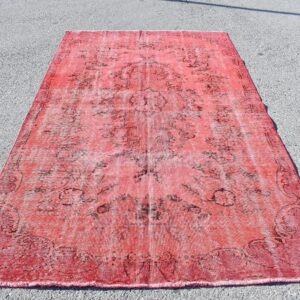 5.2 ft. x 9.1 ft. Vintage Overdyed Rug TR31963 Image 1