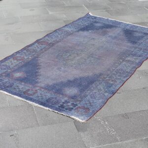 3.9 ft. x 7.1 ft. Vintage Overdyed Rug TR32033 Image 1