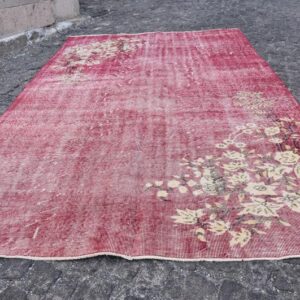 5.8 ft. x 9.4 ft. Vintage Overdyed Rug TR32163 Image 1
